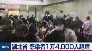 湖北省 感染者１万4,000人超増