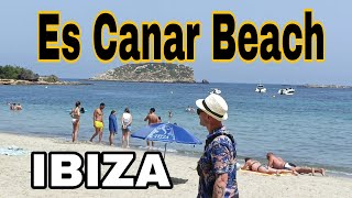 Es Canar Beach Walk Tour Amazingly Beautiful Beach In Ibizatop Tourist Holiday Destination