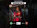 Sporting CP vs Arsenal Fan Reaction #Arsenal #SportingCP #football #Championsleague #UCL