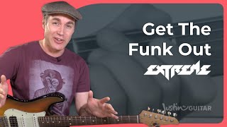 How to play Get The Funk Out - Extreme Guitar Lesson screenshot 3