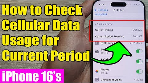 📶📊 iPhone 16/16 Pro Max: How to Check Cellular Data Usage for Current Period | iOS 18