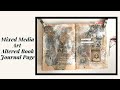 Mixed Media Art Altered Book Journal Page: Little Queen