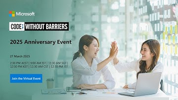 Code; Without Barriers – 2025 Anniversary Event