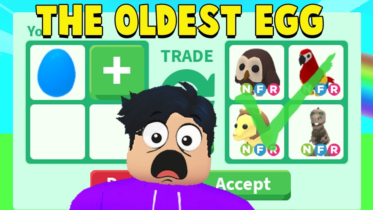 Trading Old BLUE EGG in A RICH ADOPT ME Server (Roblox trade proof