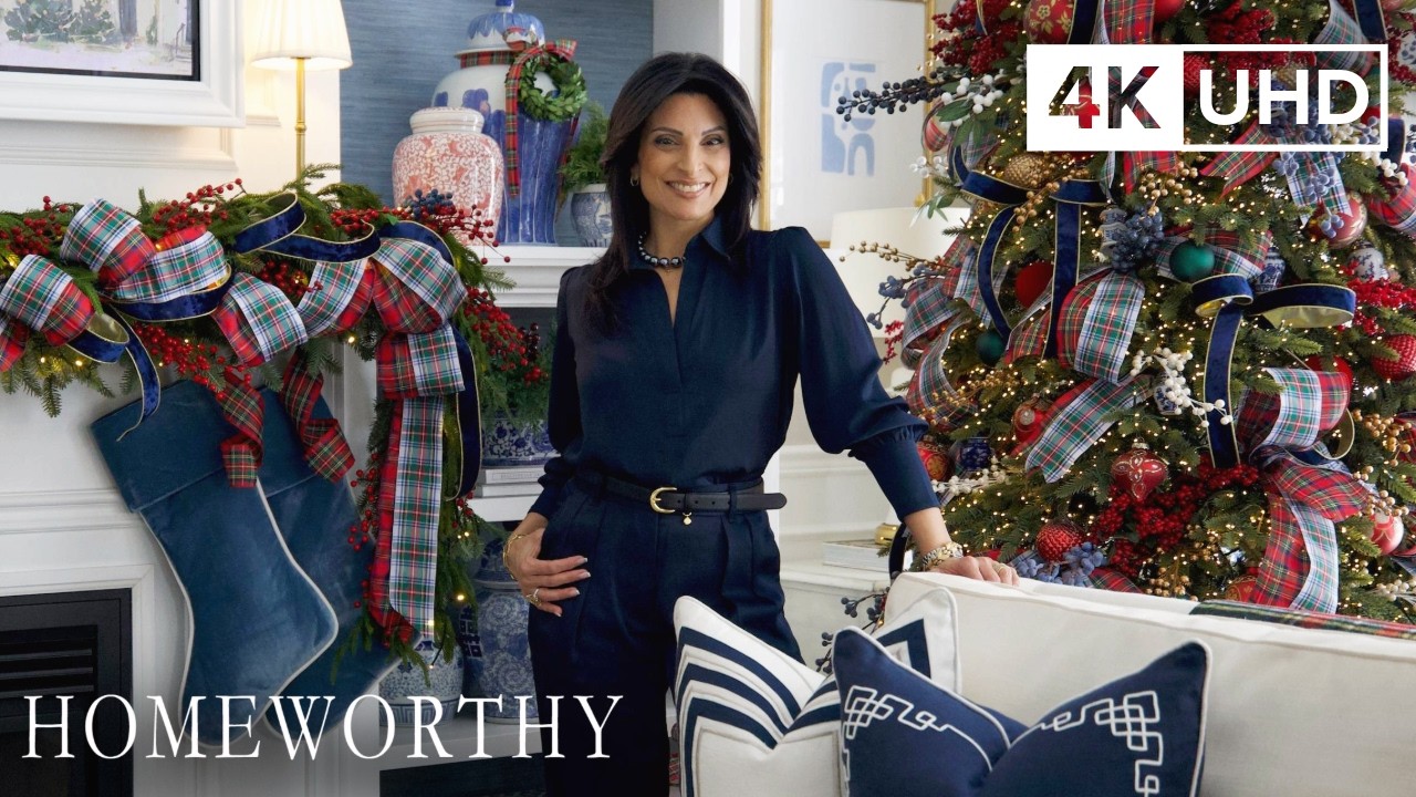 Classic Ralph Lauren-Inspired Christmas Inside a Montreal Home | Holiday Home Tour | 4K