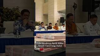 Bareskrim Polri Serahkan Rp58 Miliar Uang Sitaan Kasus Judol
