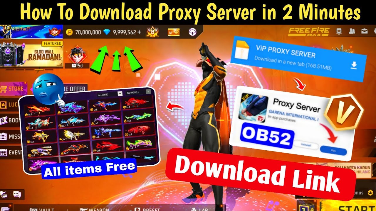 New V-ViP Proxy ☠️🔥 How To Download Proxy Server Free Fire