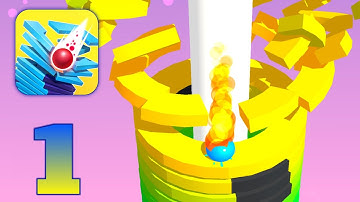 Stack Ball - Crash Platforms - Gameplay Walkthrough | Kamal Gameplay | Part 1 (Android, iOS)