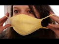 Медицинская маска спицами (улучшенный вариант) 😷 Face Mask knitting pattern