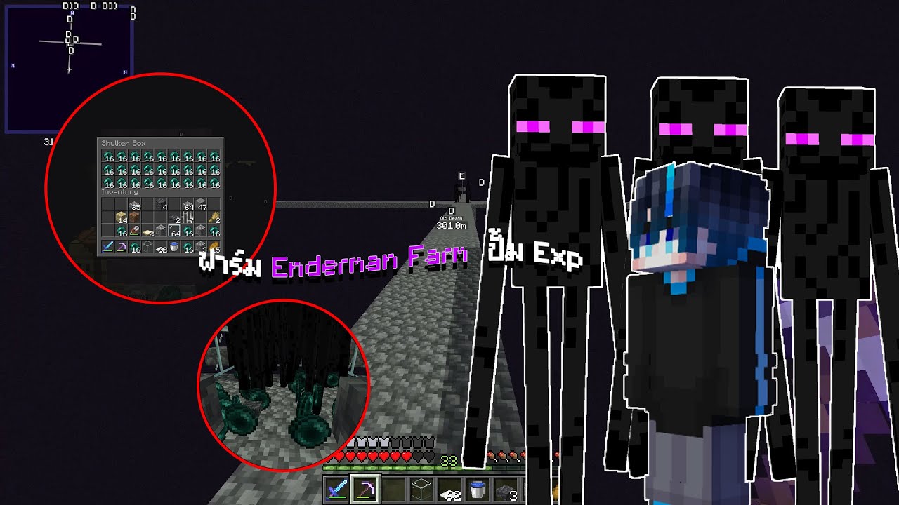 Minecraft เอาชีวิตรอด 1.19 | ทําฟาร์มเอนเดอร์เเมน(Enderman) EP8 - YouTube