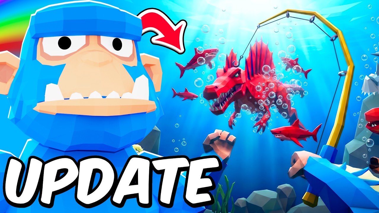 NEW HORROR WATER TITAN DINO + FISHING ROD STASH In UG VR!
