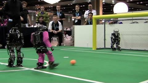 Little Soccer Robots Dribble, Kick, Score