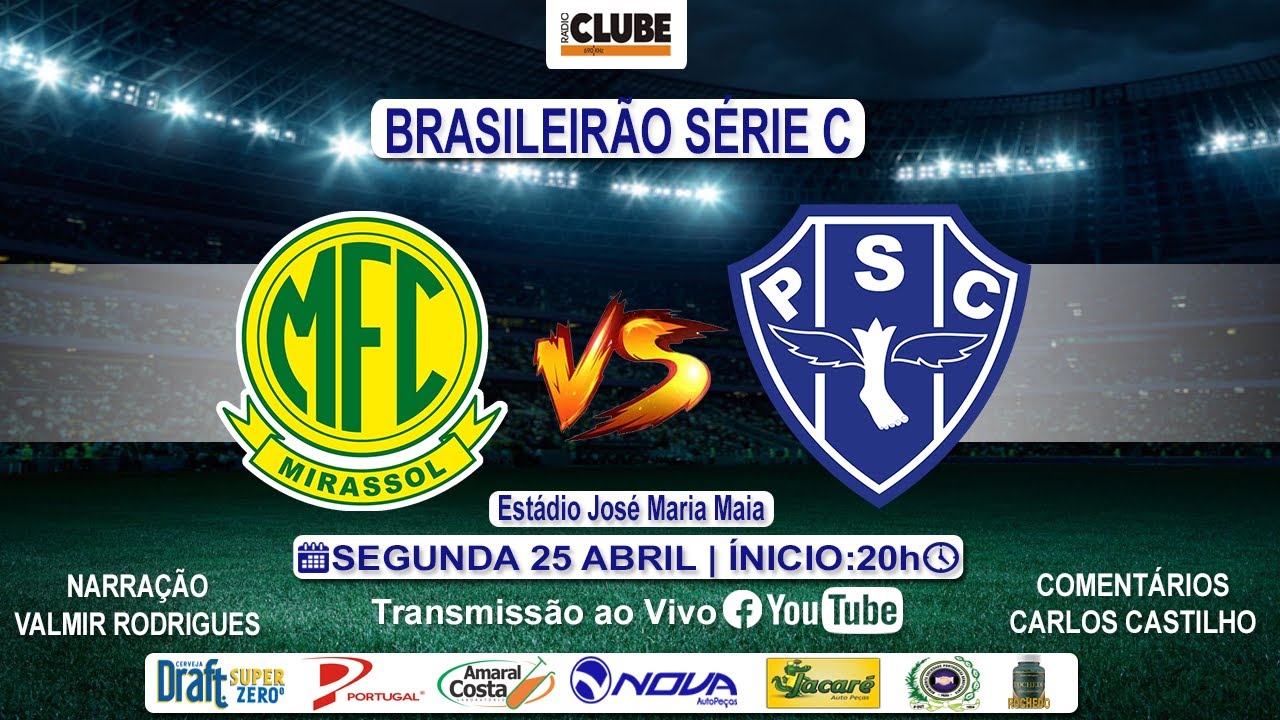 MIRASSOL 1X1 PAYSANDU | BRASILEIRÃO SÉRIE C | 03º RODADA – SÉRIE C | 25.04.2022 (NARRAÇÃO)