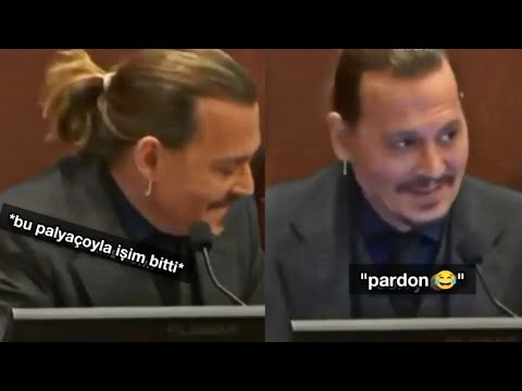 Johnny Depp'in Mahkemeden Eğlenceli Anları / türkçe altyazılı