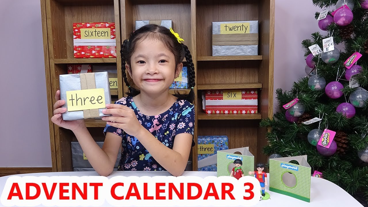 Bé Trâm Anh mở Hộp Quà Số 3 Đón Noel - Handmade Advent... - youtube