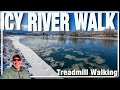 Livingston Frigid Winter Walk Along the Yellowstone ❄️ | Meyers River View Trail w Mountain Views