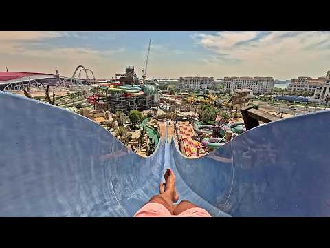 Hamlool's Humps Waterslide at Yas Waterworld in Abu Dhabi, United Arab Emirates thumbnail