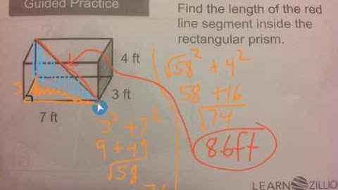 pythagoras in 3d objects