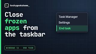 Как включить функцию завершения задачи в контекстном меню Windows (по щелчку правой кнопкой мыши) screenshot 3