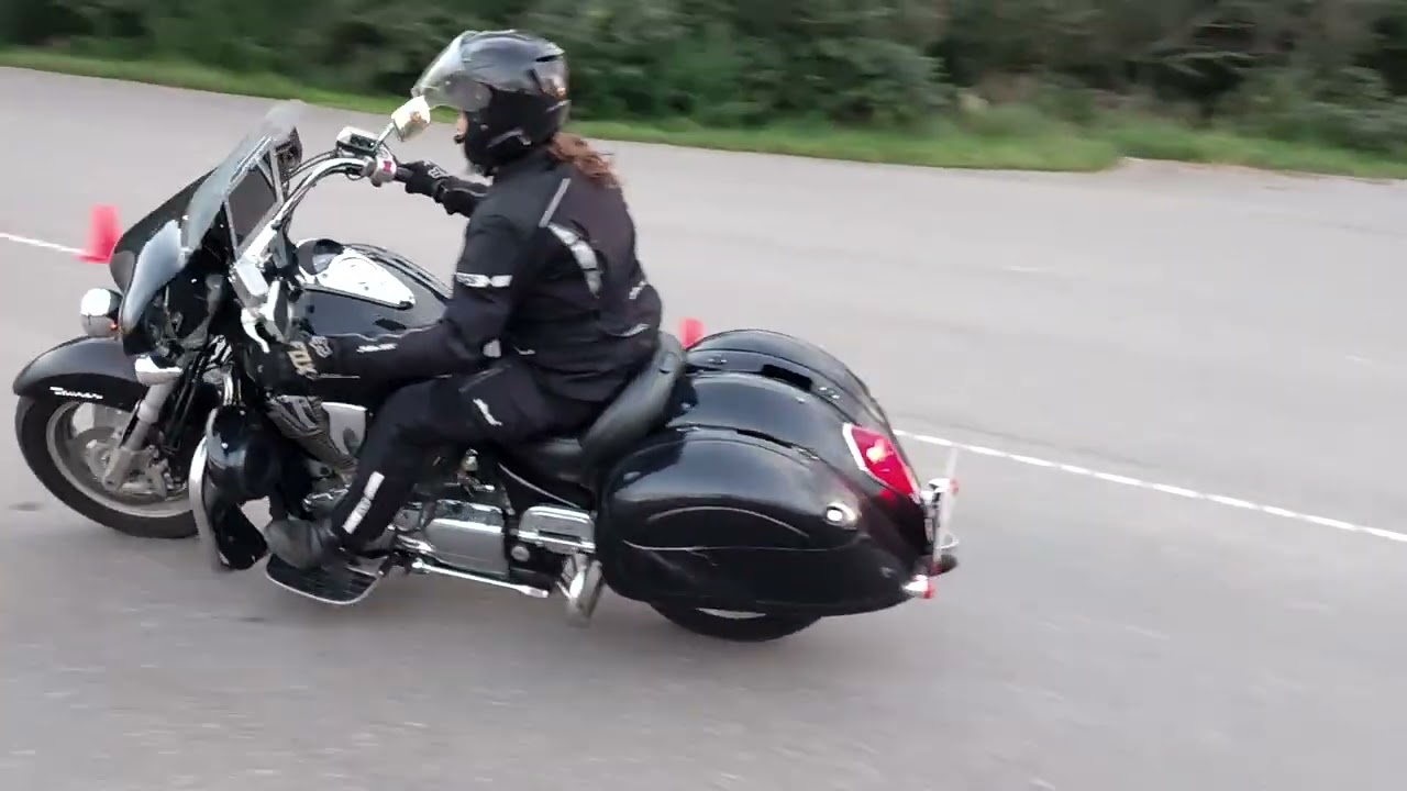 Gymkhana  TEST Honda VTX 1800 Krasnaya Pahra