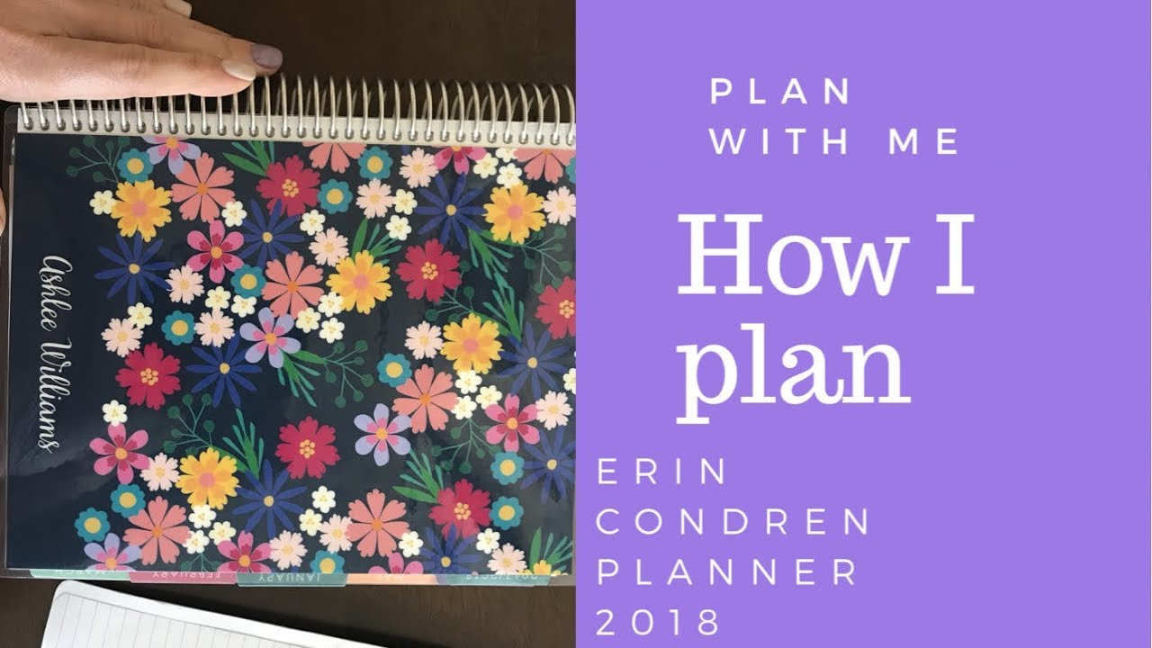 PLAN WITH ME||HOW I USE MY ERIN CONDREN LIFE PLANNER||2018|PLANNER FLIP ...