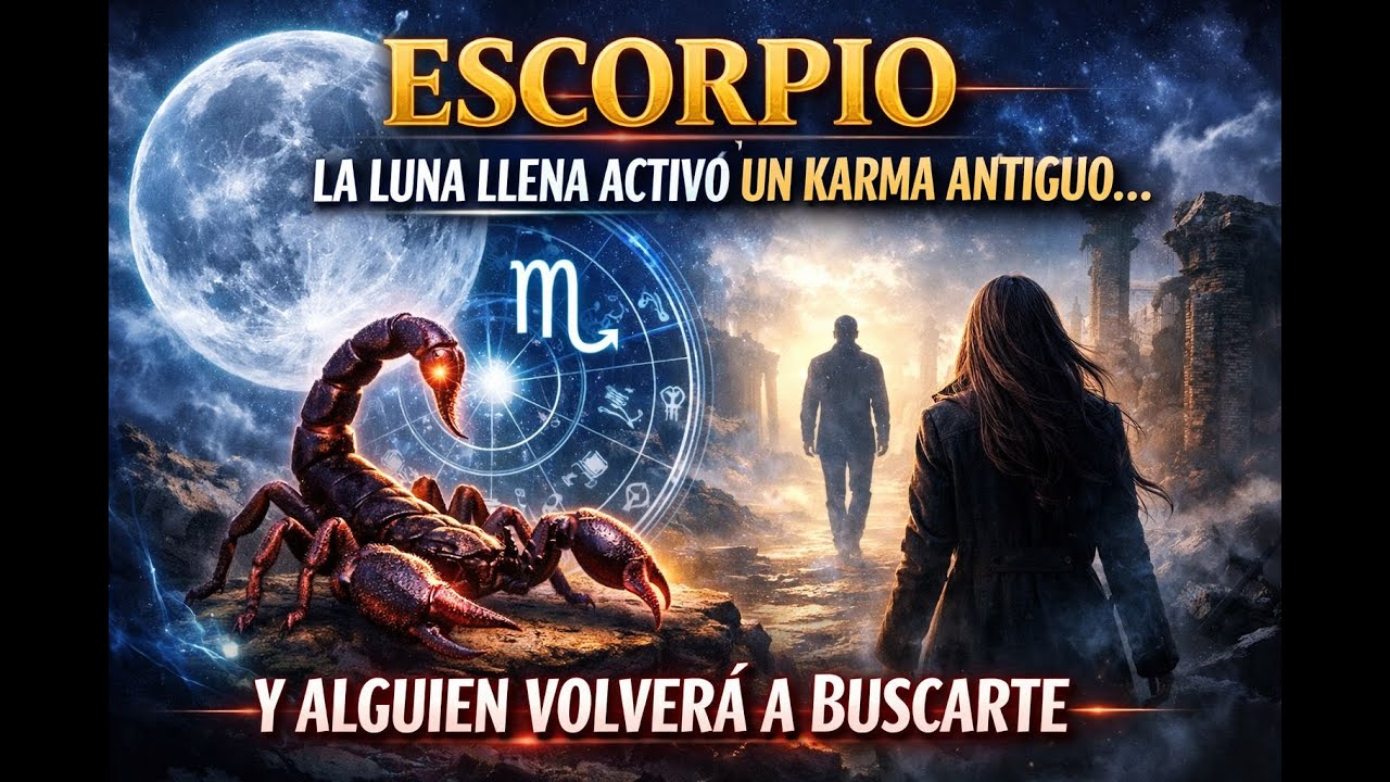 🌑 Escorpio – La Luna Llena Activó Un Karma Antiguo… ♏Y Alguien Volverá A Buscarte
