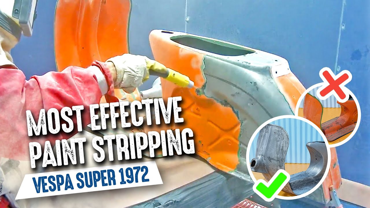 Plastic Media Blasting - Most Effective Paint Stripping Vespa Super 1972