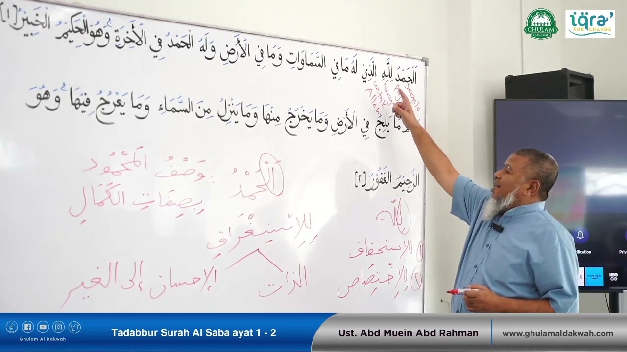 Surah Saba' Ayat 1 - 2 || Ustaz Abd Muein Abd Rahman || 2 Ogos 2024