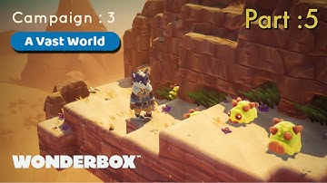 WONDERBOX | Part : 5 | CAMPAIGN 3 : A VAST WORLD | Chapter : 1 - 5 | iOS Gameplay Walkthrough