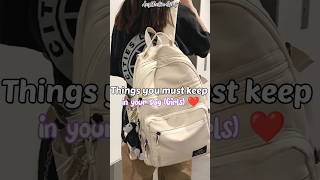 Things you must keep in your bag(Girls) ❤️