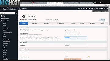 Installing Monstra with Softaculous in cPanel