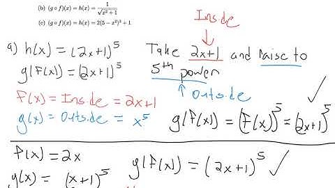 5.1 Decomposing Functions