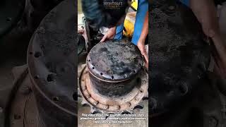 Inside an Excavator Final Drive Gearbox! ⚙️ #Engineering #Excavator #Machinery
