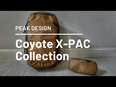 NEW Peak Design Coyote X-PAC Travel Backpack and Small Tech