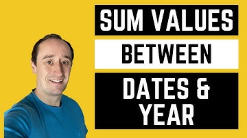 Sum Values Between Dates and for the Whole Year