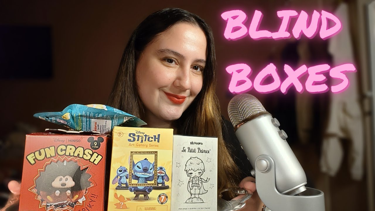 Расслабляющий АСМР-сюрприз в слепой коробке 🧸 | Стич, Микки, Хироно и Сквишмеллоу! 😴