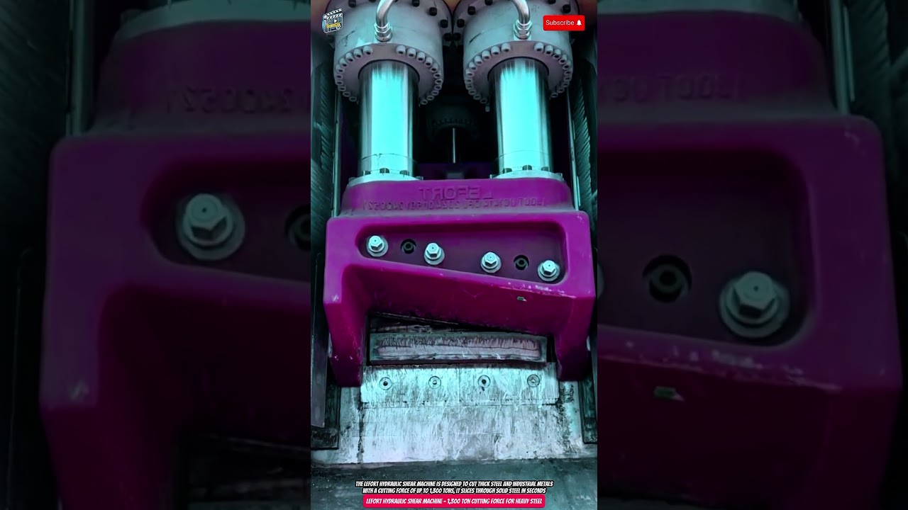Lefort Hydraulic Shear Machine – 1,300 Ton Cutting Force for Heavy Steel
