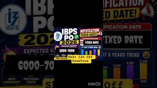 IBPS Po ✅ Notification Fixed Date 🥳 Expected Vaccancy 💯 #ibpsponotification