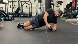 Side lying reverse flys