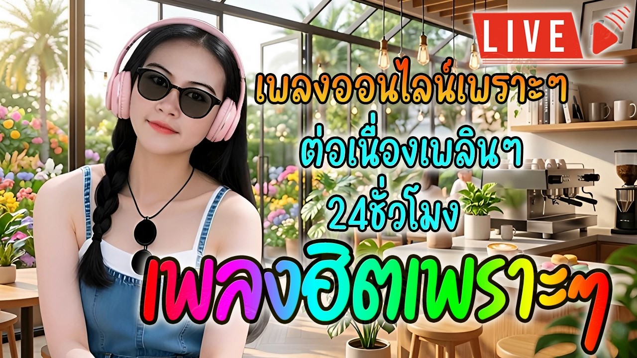 🔴LIVE สด ฟังเพลงออนไลน์ เพลงฮิตใหม่สบายๆ ฟังเพลงรักเพราะๆ ต่อเนื่อง 24 ชั่วโมง