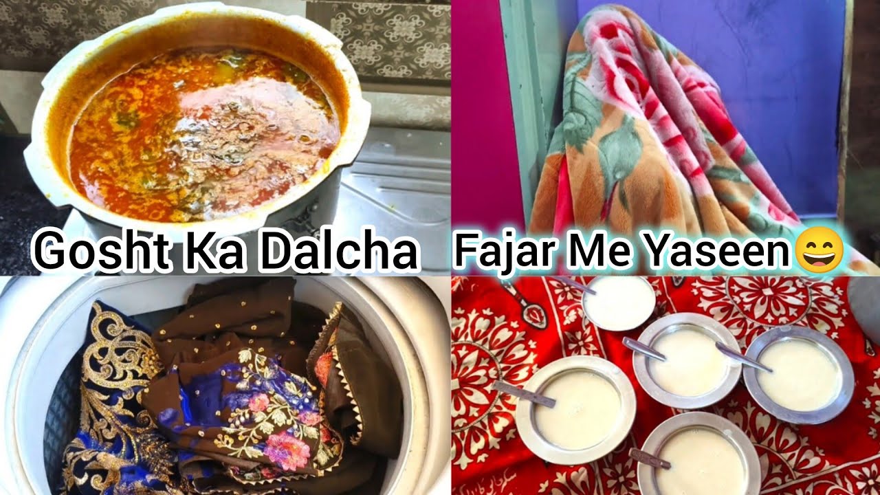Hyderabadi Family Routine | Gosht Ka Dalcha Recipe | Badam Ka Harira Recipe