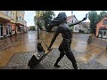 Walking in the rain, Zelenogradsk, Kaliningrad, Russia 4k 60fps | Курортный проспект, Калининград.