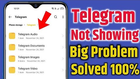 How To Fix Telegram File | Folder Not Showing In File Manager Android 11 | 2021 Problem Solved
