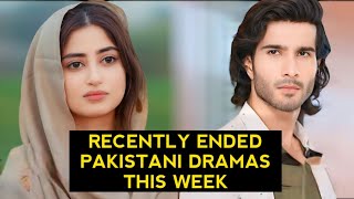 Top 5 Recently Ended Record Breaking Pakistani Dramas 2024