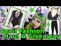 NuGoth Clothes Haul *Devil Fashion* GIVEAWAY // Emily Boo