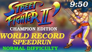 Vega Speedrun New World Record Normal Difficulty 950 - Street Fighter Ii Champion Edition New Wr