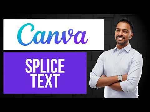 How to Splice Text in Canva | Cut Text in Half