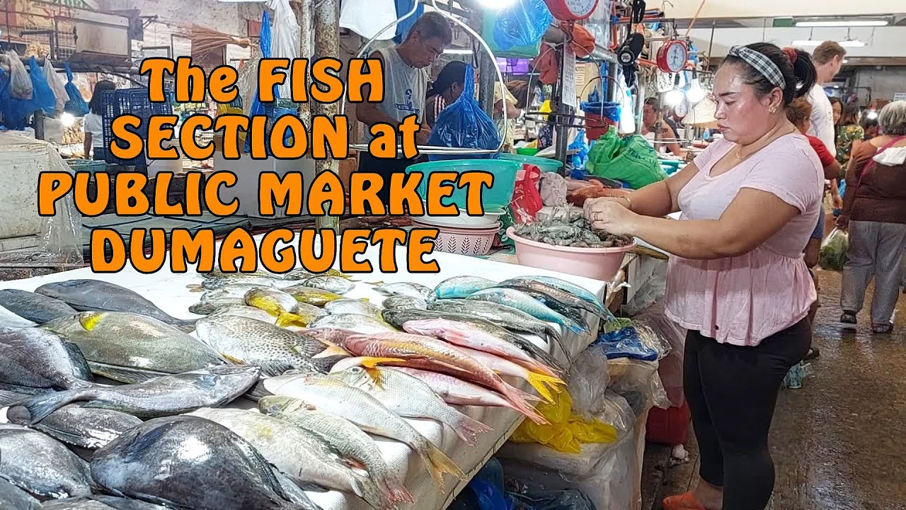 The FISH SECTION at PUBLIC MARKET DUMAGUETE