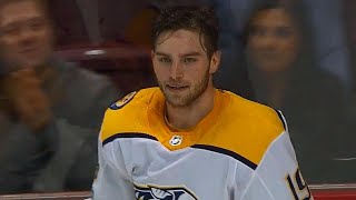 Predators' Jarnkrok finishes off a sensational play by Forsberg for their seventh goal of game