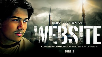 Designing a Good Hero Section for Website in Photoshop CC Part - 2 | Web Design Course in Urdu/Hindi